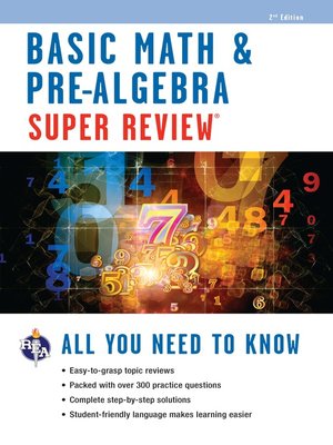 cover image of Basic Math & Pre-Algebra Super Review